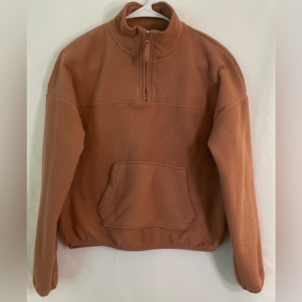 Hippie Rose Medium Zip Pullover Rose Pink Fleece